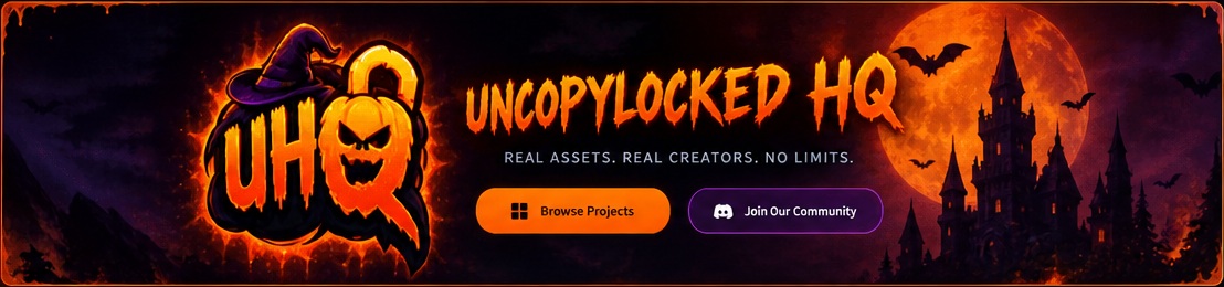 Uncopylocked HQ — real assets, real creators, no limits